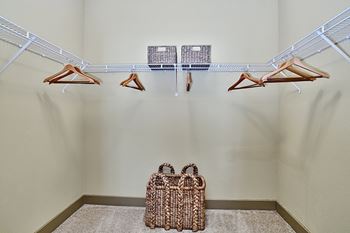 Spacious walk-in closets - Acadia at Cornerstar Apartments